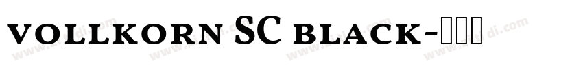 vollkorn SC black字体转换